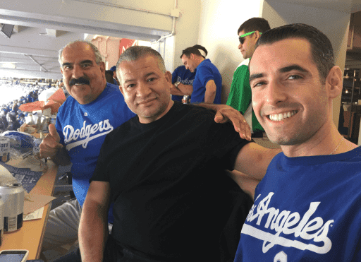 John at Dodgers game